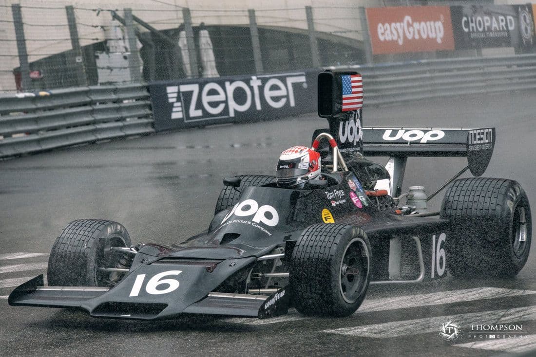 Fotografia sportiva di auto d'epoca al Monaco Grand Prix Historique nel Principato di Monaco